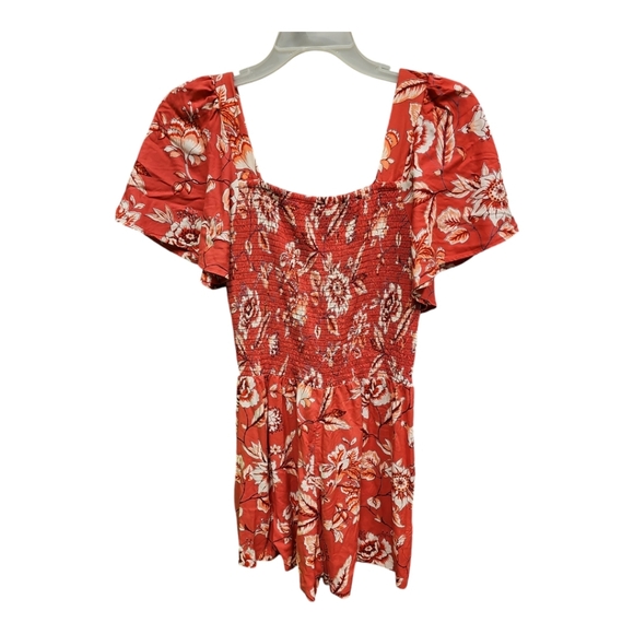 Eclipse Floral Red Jumpsuit - Picture 2 of 8